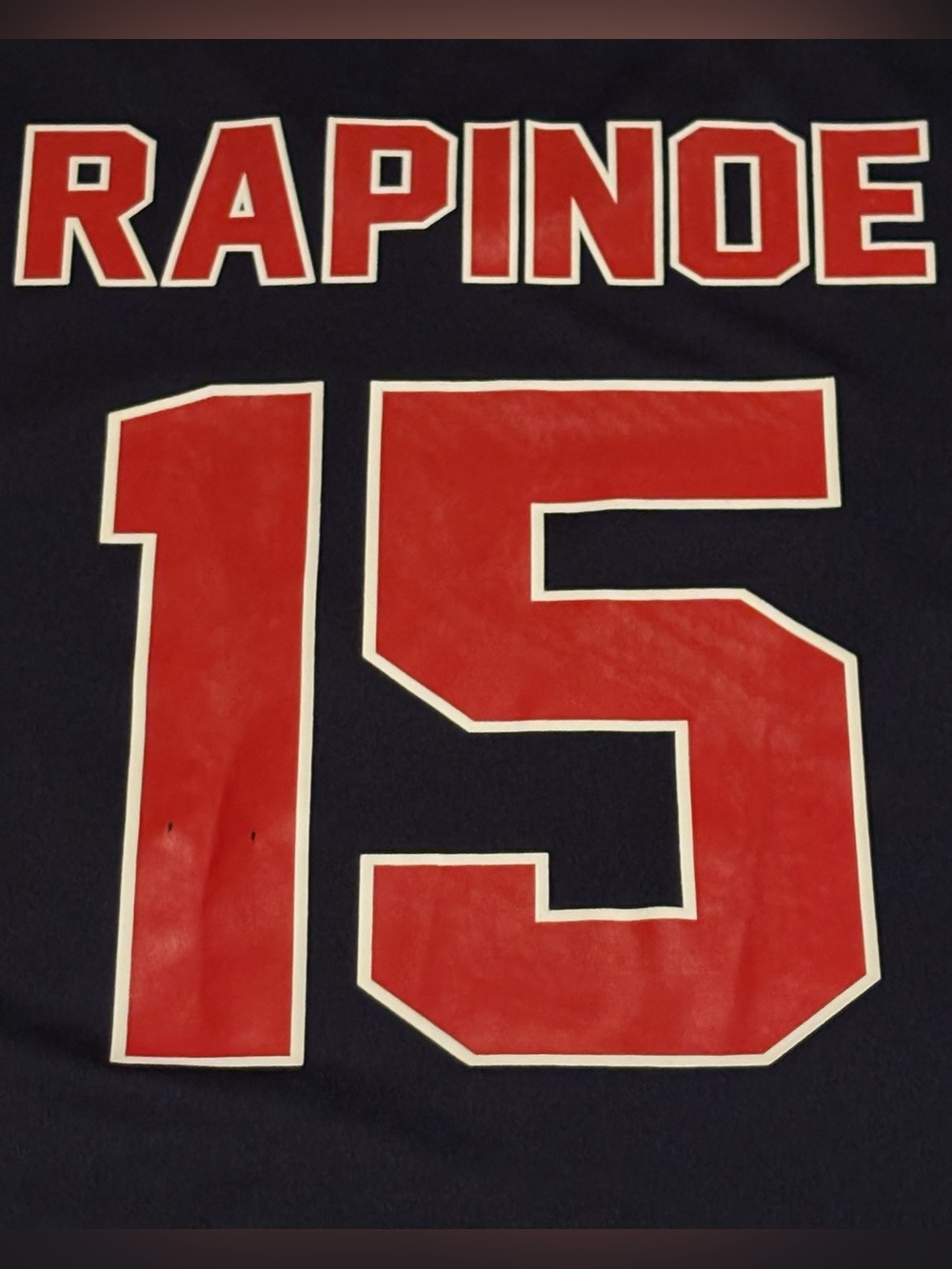 USWNT Megan Rapinoe #15 Jersey – Navy/Red – Men’s XL/Women’s XXL